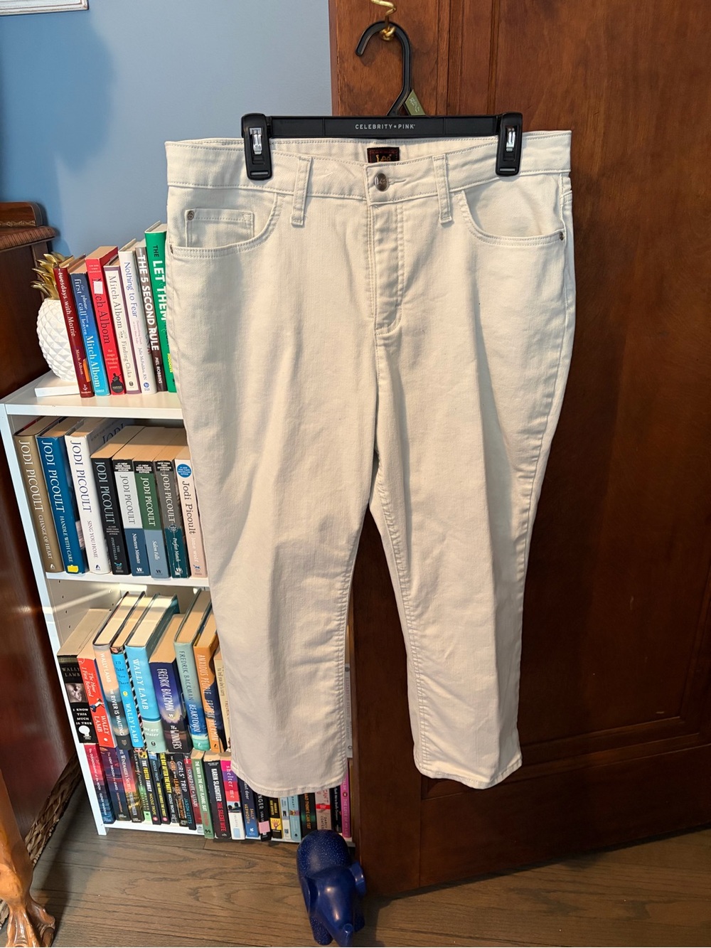 Lee light gray High-Rise capri Jeans